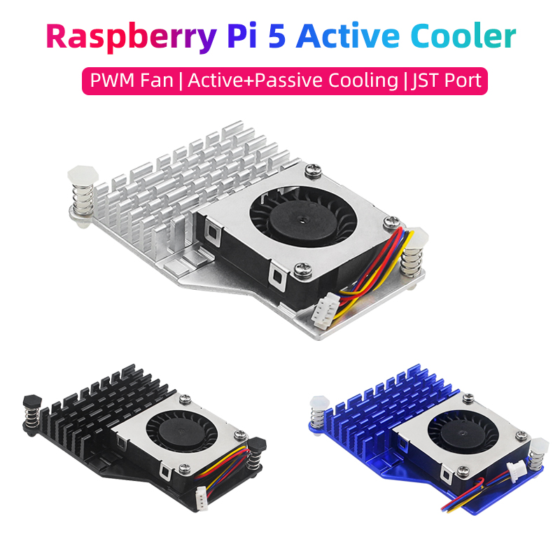 Raspberry Pi Water Cooling Kit - Активный охладитель Raspberry Pi 5, ШИМ-вентилятор